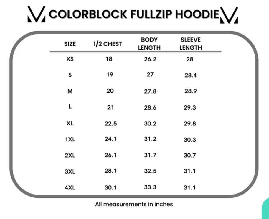 *SALE* Colorblock Fullzip- Sage, Navy, Floral