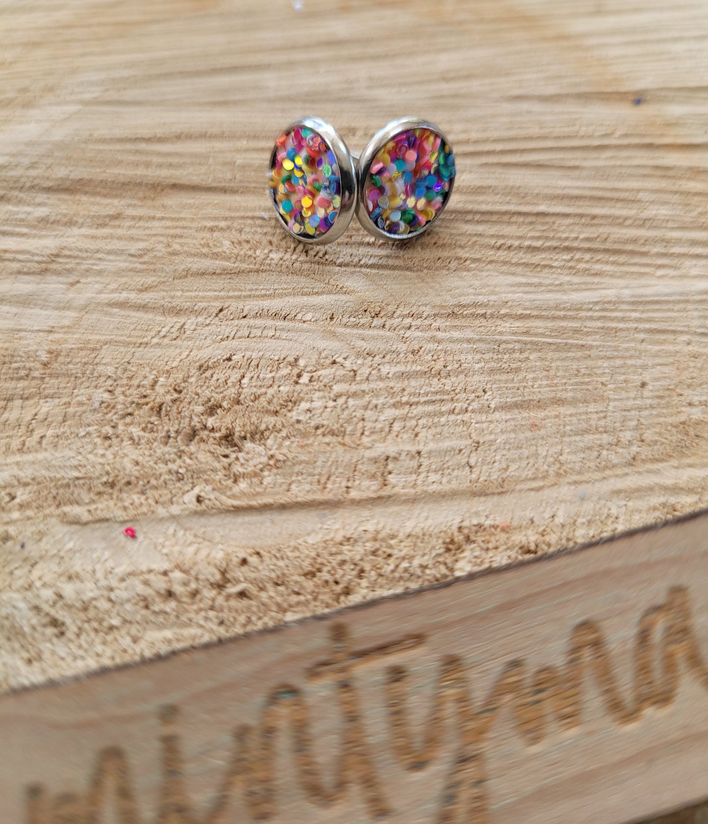 Earring Studs:: Colorful Confetti