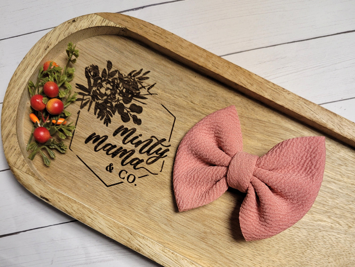 Fabric Bow:: Light Pink