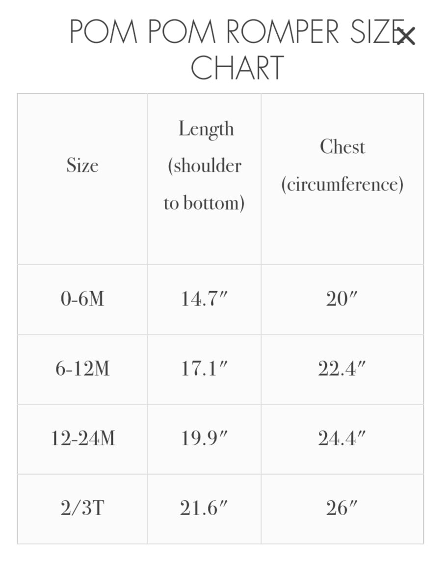 *SALE* RTS:: Pom Pom Romper:: All The Stars