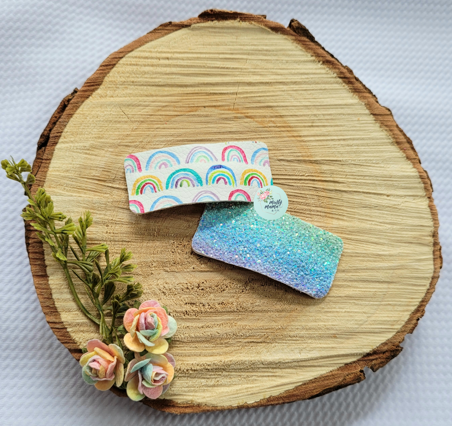 Snap Clips:: Pastel Glitter & Rainbows