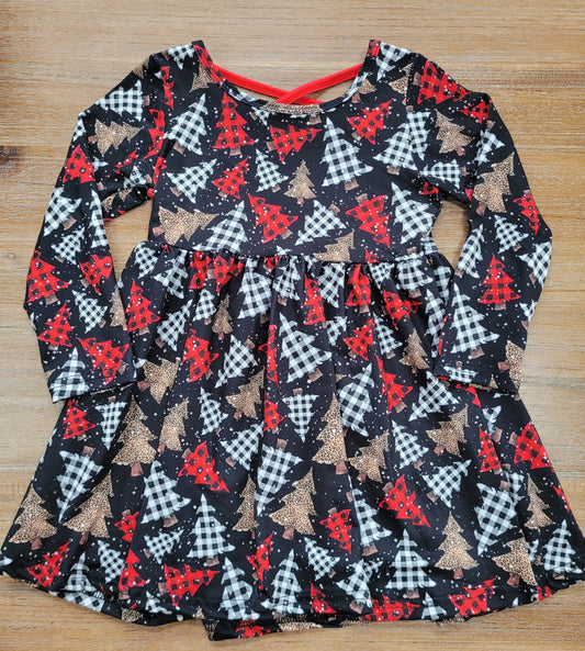 *SALE* 2T Twirl Dress:: Leopard Trees