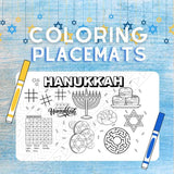 Coloring REUSABLE Placemats:: Christmas Themed