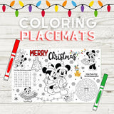 Coloring REUSABLE Placemats:: Christmas Themed