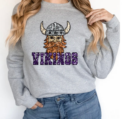 Adult TEE:: Faux Sequin MN