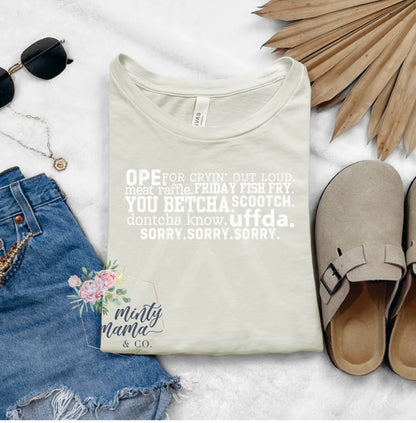 TODDLER/Youth Tee:: Midwestern Sayings