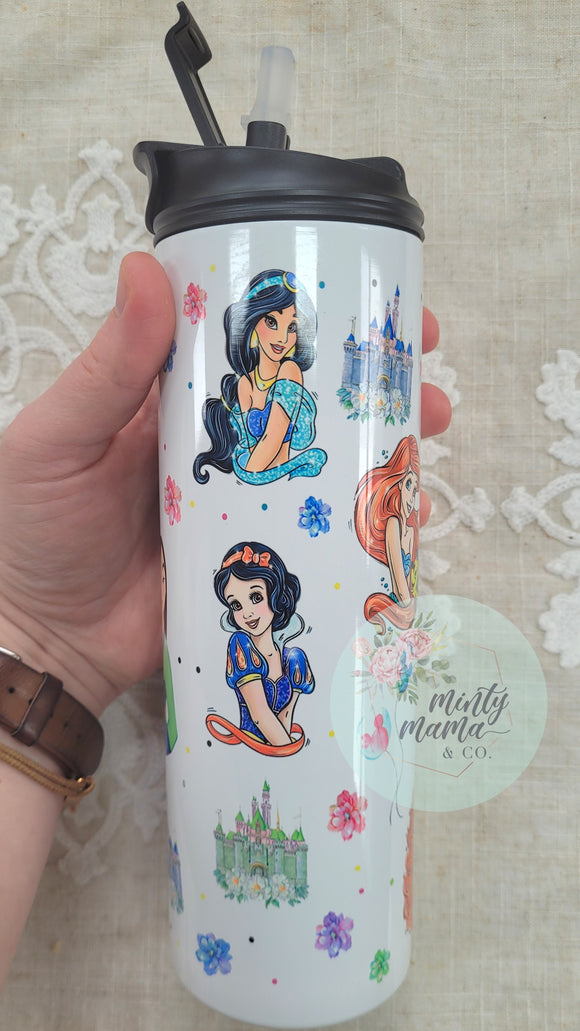 20oz 2in1 Water Bottle:: Princess