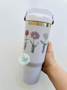 PREBOOK:: Birth Flower Tumbler (4-5 weeks)