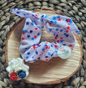 RTS:: LIGHT UP! Faded Stars Top Knot Scrunchie