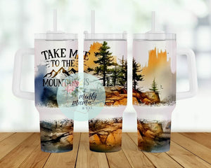 40 oz. Metal Tumbler:: Mountains