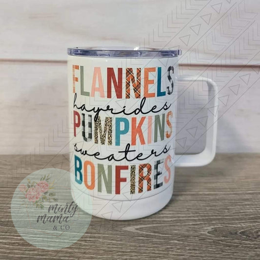 *SALE* Travel Mug:: Flannel, Hayrides, Oh my!