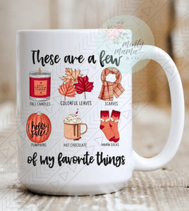 Ceramic Mug:: Favorite Fall Things