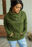 RTS::*SALE*Classic ZipCowl Sweatshirt:: Olive