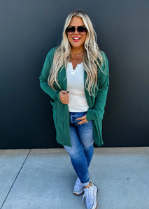 RTS:: Reese Ribbed Cardi-Solid Colors