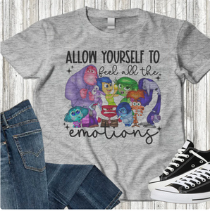 YOUTH TEE:: Allow Yourself to Feel (White or Grey)