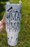 40 oz. Metal Tumbler:: MAMA