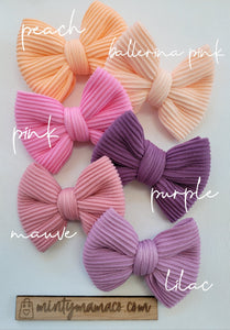 Ribbed Knit Fabric Bow:: Spring Collection