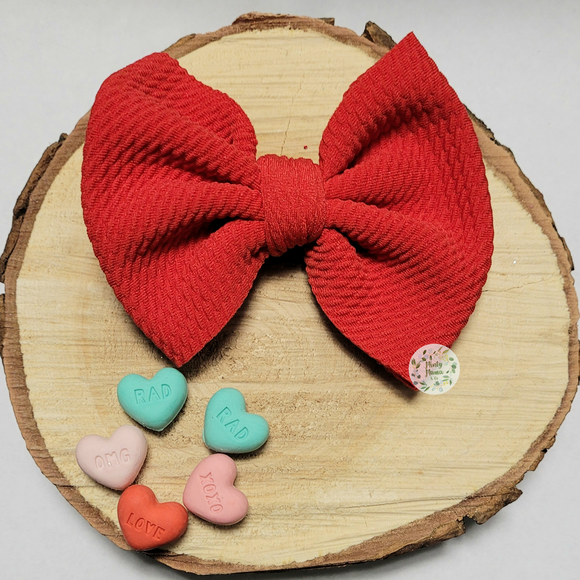 Fabric Bow:: Red