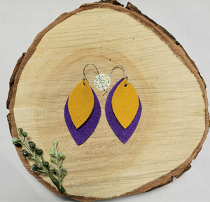 Dangle Earrings:: Vikes Suede