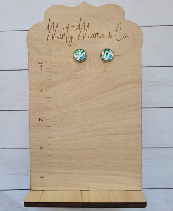 Earring Studs:: Greenery