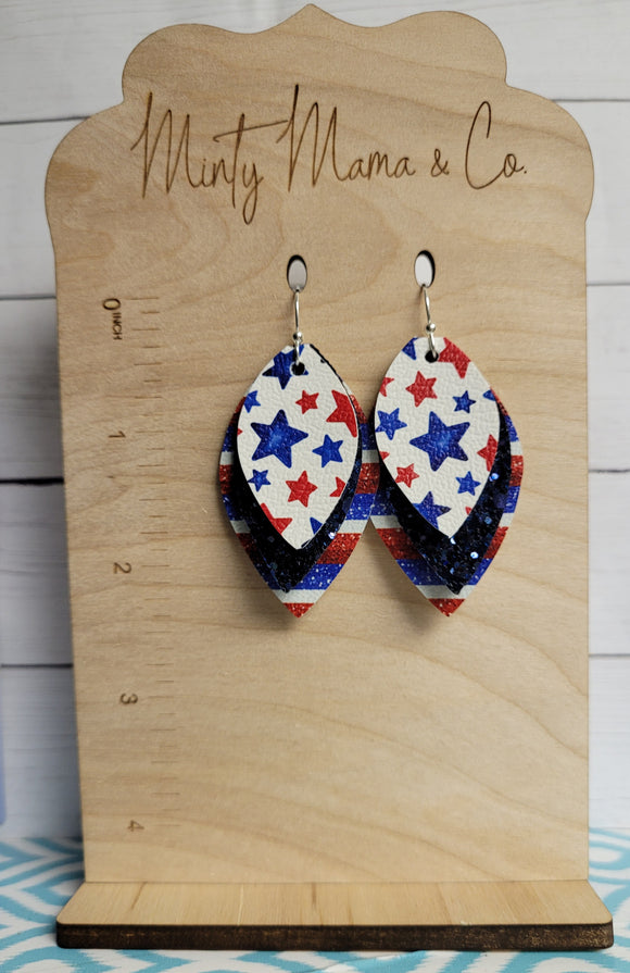 Dangle Earrings:: Star Spangled