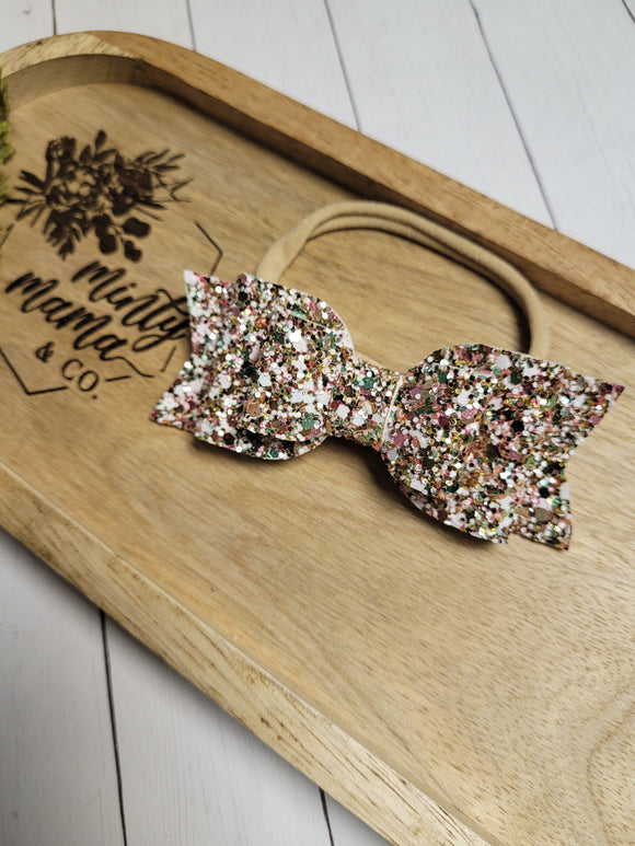 RTS:: Pinky & Green Confetti Glitter -Nylon