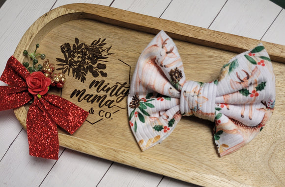 Fabric Bow:: Deery Holly