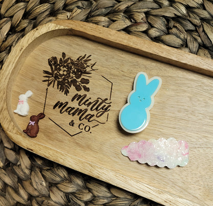 RTS:: Pastel Bunnies & Snap Clip-2 pack