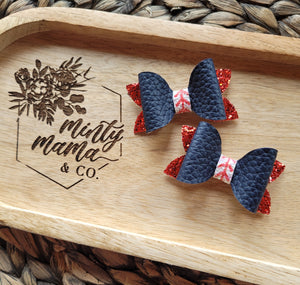 Itty Bitty:: Navy & Red Baseball