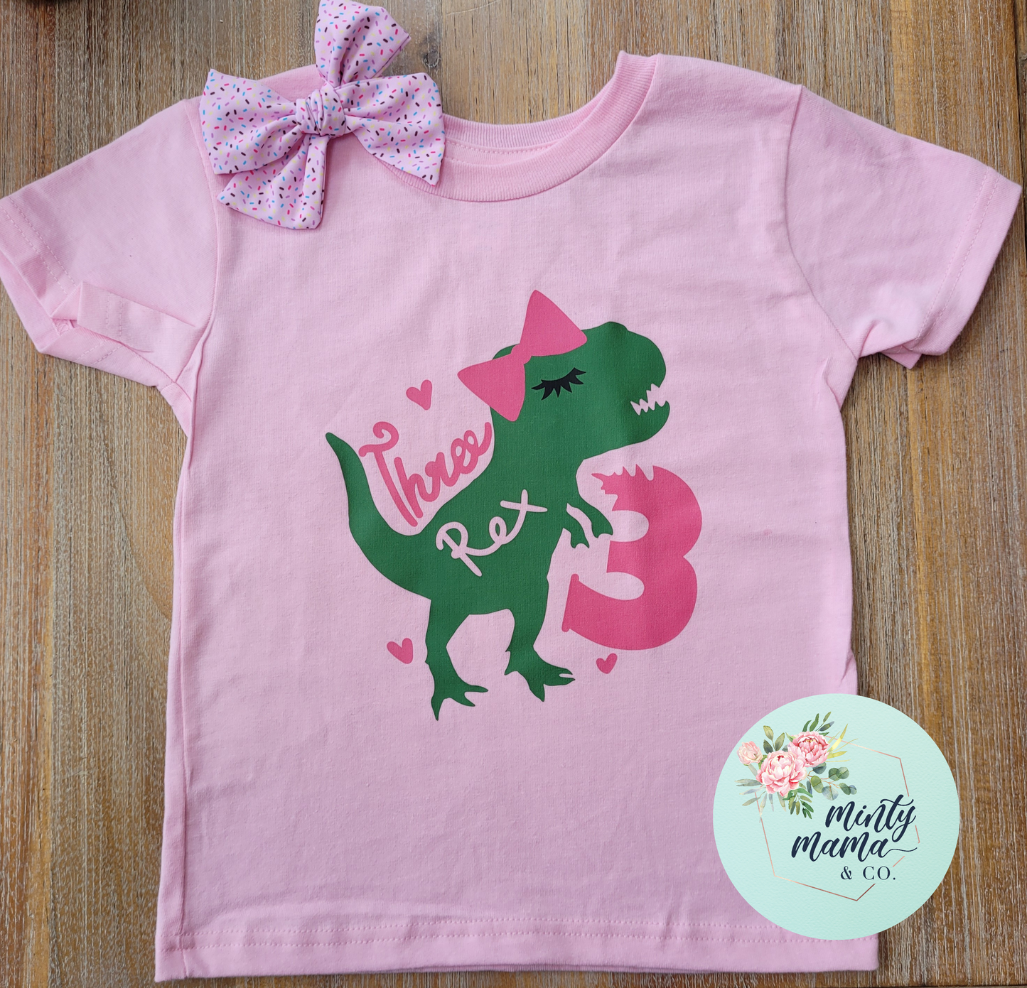 TODDLER/Youth Tee:: 3 Rex