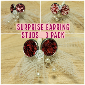 Earring Studs:: Mystery Valentine 3-Pack