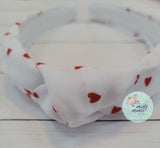 RTS:: Top Knot Delicate Hearts Headband