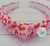 RTS:: Top Knot Pink Leopard Headband