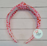 RTS:: Top Knot Pink Leopard Headband