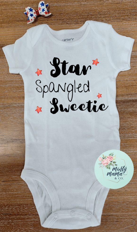 INFANT Bodysuit:: Star Spangled Sweetie