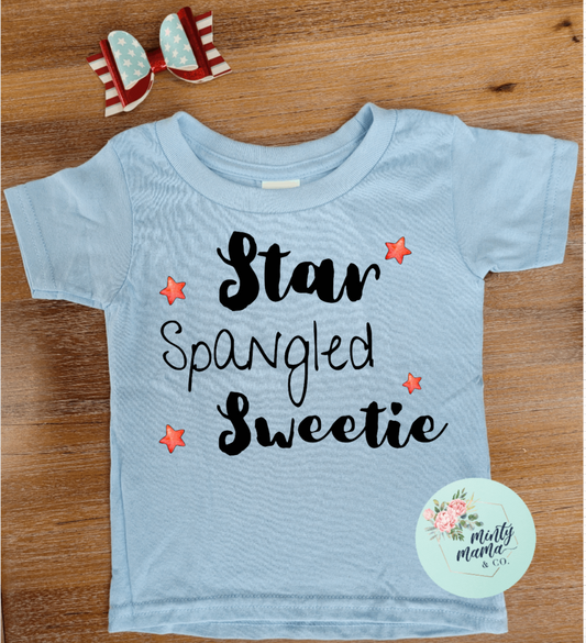TODDLER/Youth Tee:: Star Spangled Sweetie