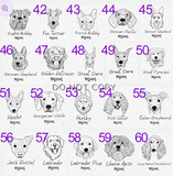 Glass Can Tumbler:: Personalized Dog Breeds (2 Dogs)