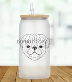 Glass Can Tumbler:: Personalized Dog Breeds (2 Dogs)