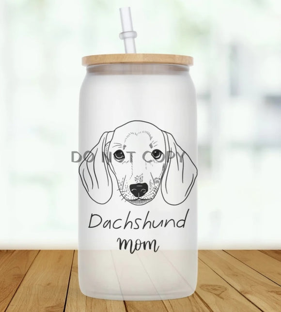 Glass Can Tumbler:: Personalized Dog Breeds (2 Dogs)