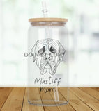 Glass Can Tumbler:: Personalized Dog Breeds (2 Dogs)