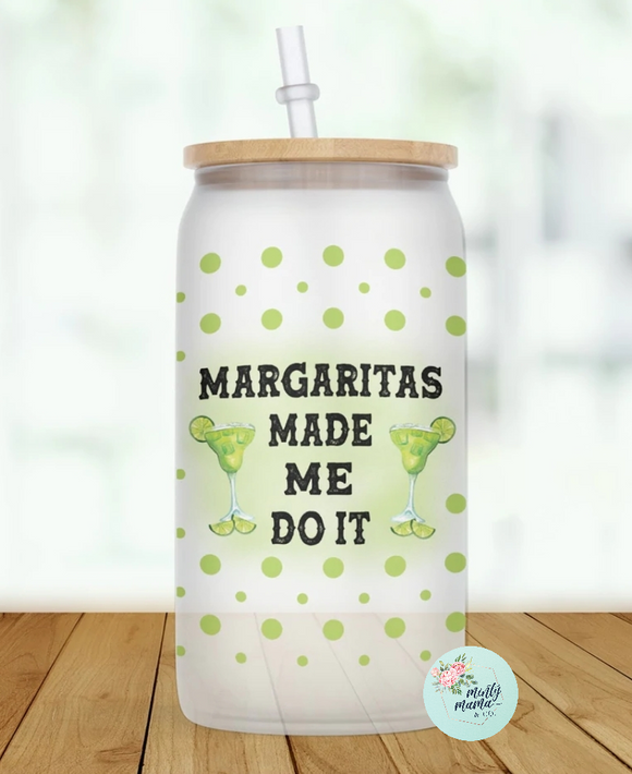 Glass Can Tumbler:: Margs