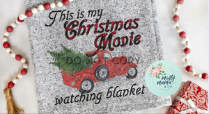 Sweater Fleece Blanket:: Christmas Movie Watching