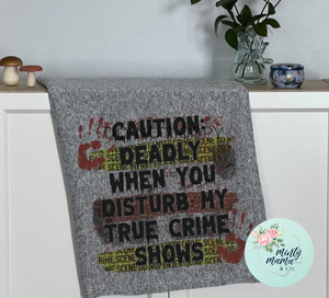 Sweater Fleece Blanket:: Crime Shows