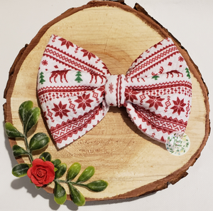 Fabric Bow:: Winter Sweater