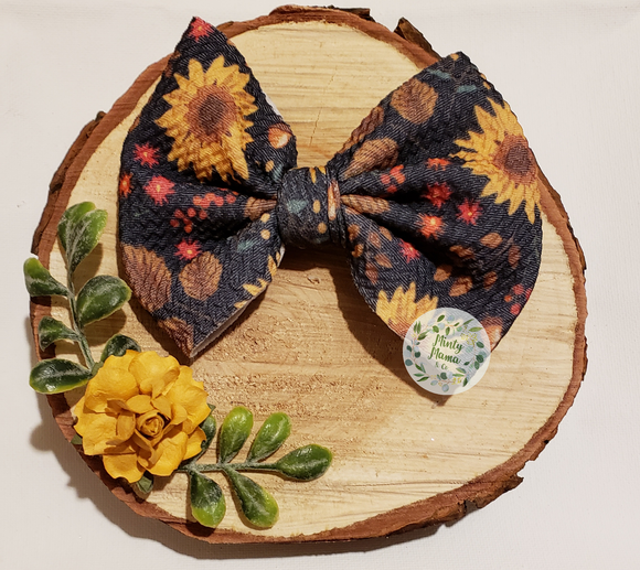 Fabric Bow:: Fall Floral