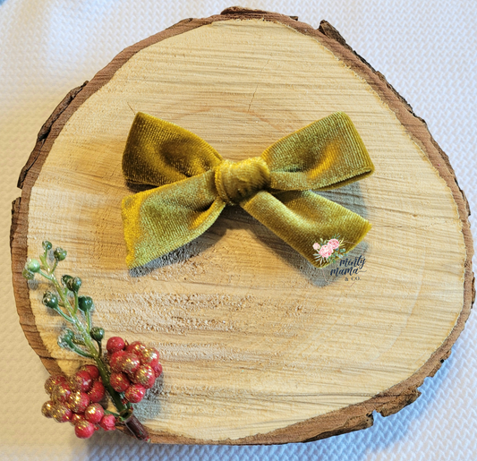 Hand-Tied: Gold Velvet