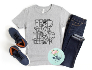 TODDLER Tee:: Hip Hop Coloring Tee