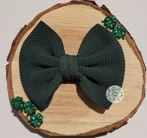 Fabric Bow:: Hunter Green