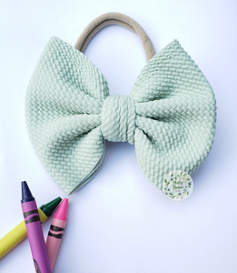 Fabric Bow:: Sage