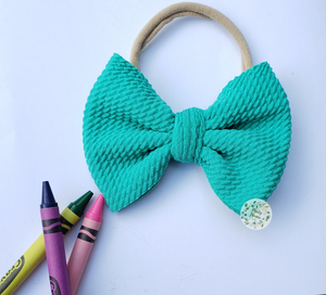 Fabric Bow:: Teal